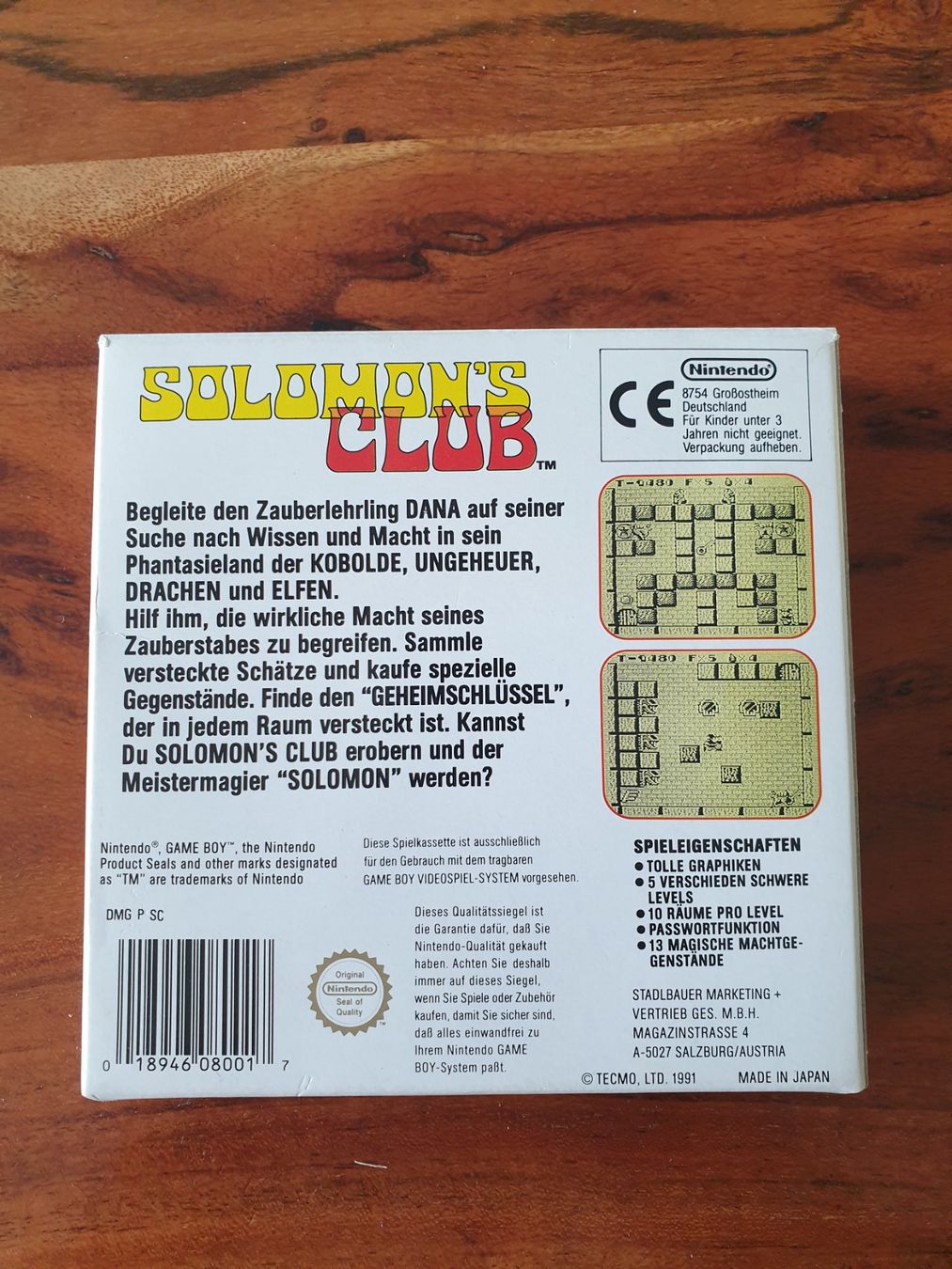Giochi: Solomon's Club OVP Gameboy – Usato da Rain venduto da Rou_z26r 1