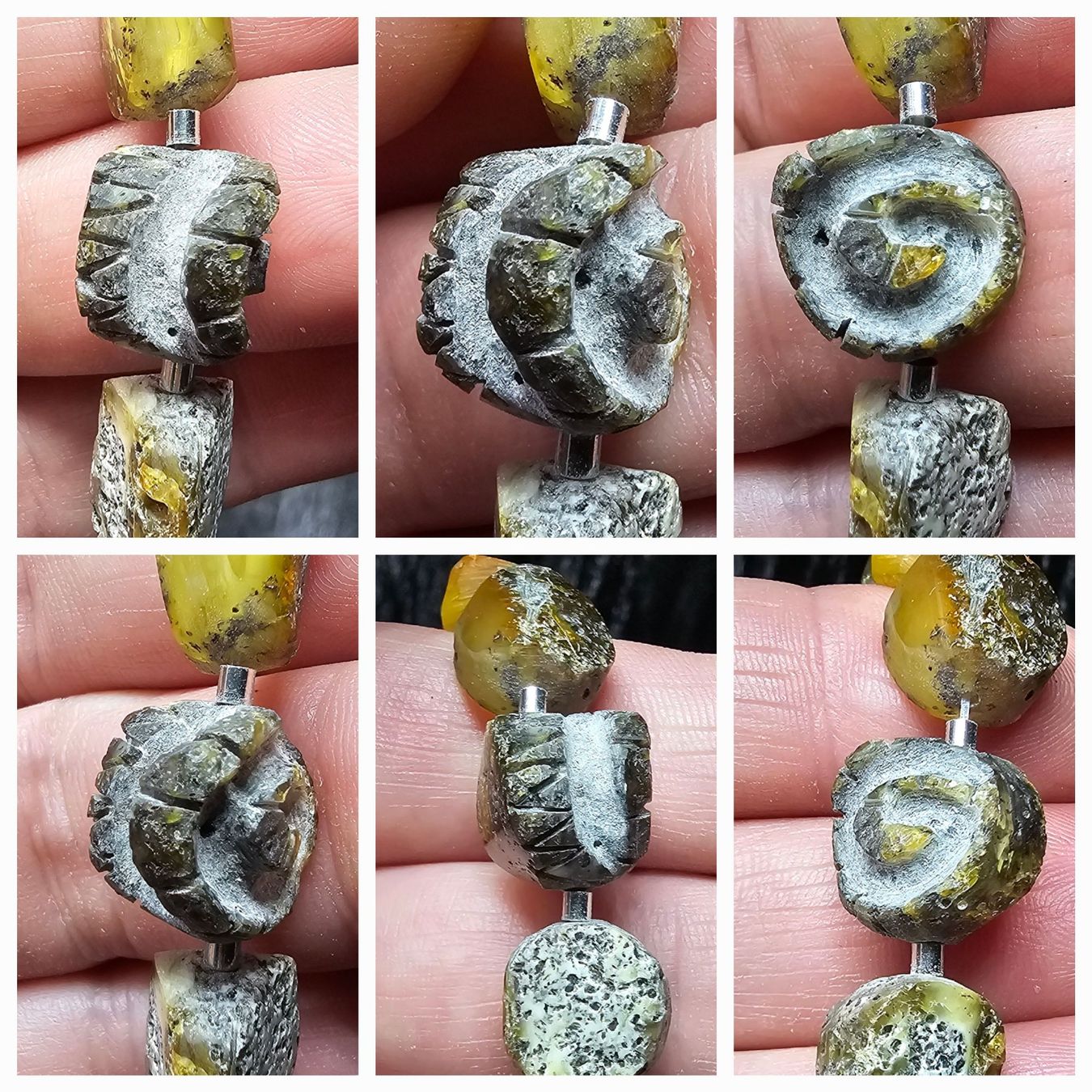 Catenine: 20g Bernsteinkette dunkle Scheiben - Handarbeit Talisman – Nuovo (secondo la descrizione) da Riedt b. Erlen venduto da Gottestraene 5