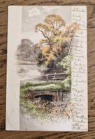 Grusskarte von Bern nach Fenin, schöne Stempel 1903