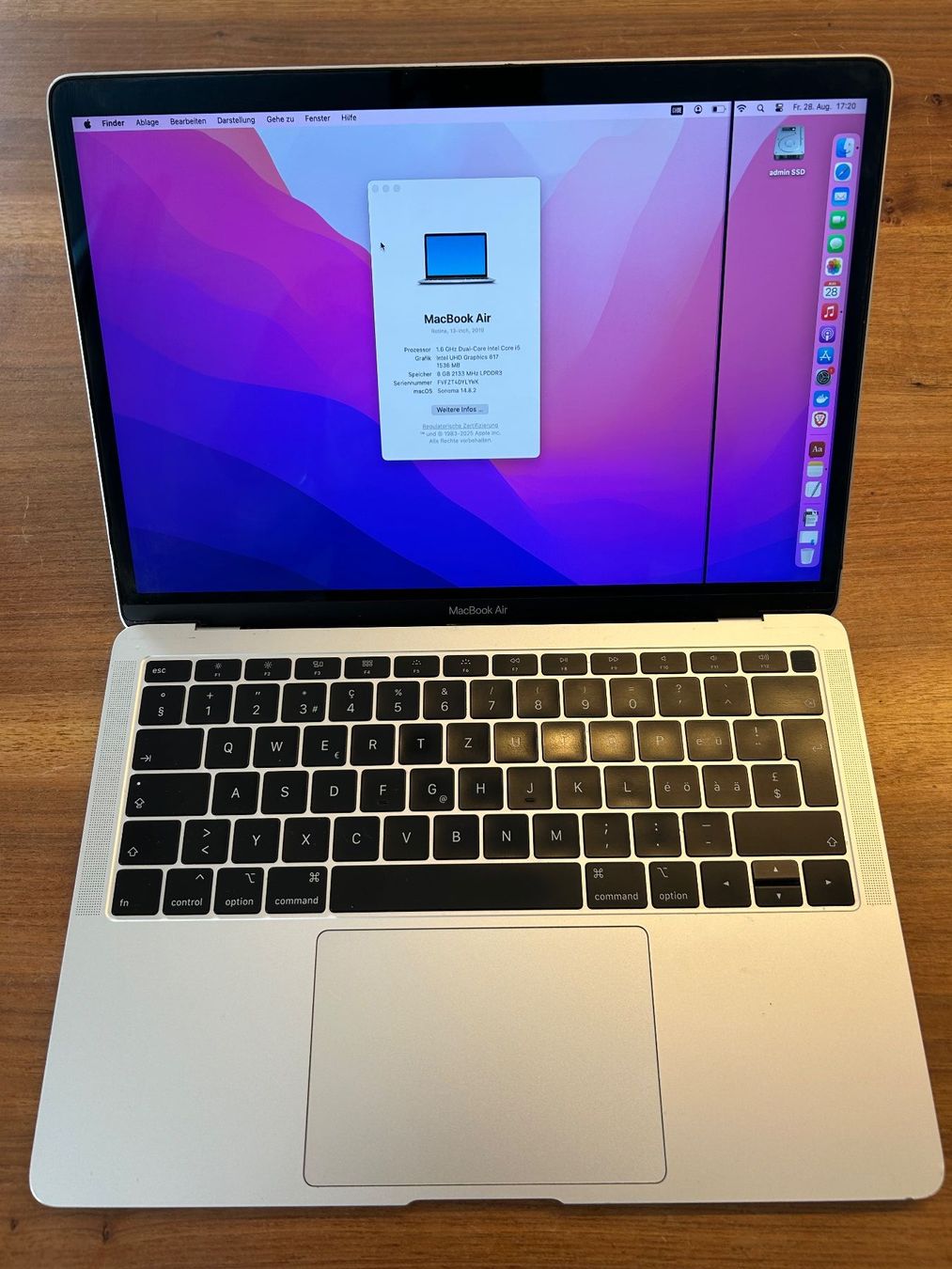 Apple Notebook: MacBook Air 2019 Model A1932 – Usato da Naters venduto da Ganymed0