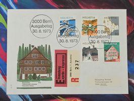 CL28 Enveloppe + Timbre Suisse 1973