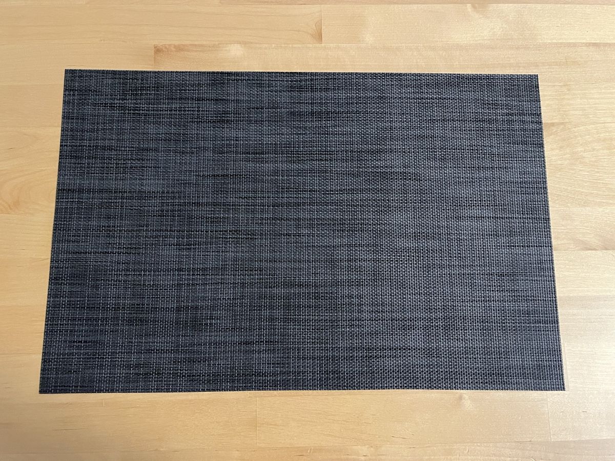 Tischset: 8 Platzsets/ Tischset anthrazit gewebte Optik  – Gebraucht aus Dielsdorf von RetroMeister 1
