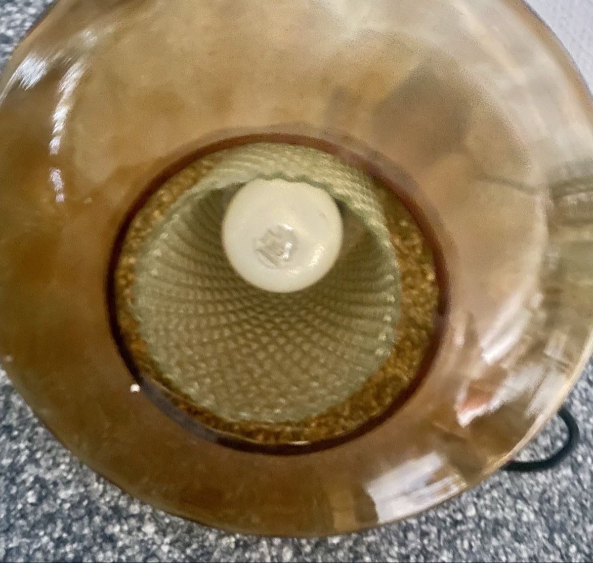 Lampade: Retro Hängeleuchte Glas bernsteinfarben Glas  – Usato da Au ZH venduto da Jaggy4 7