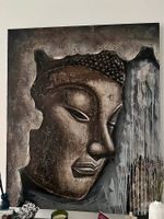 Buddha Bild / Gemälde, Leinwand, neuwertig, gross