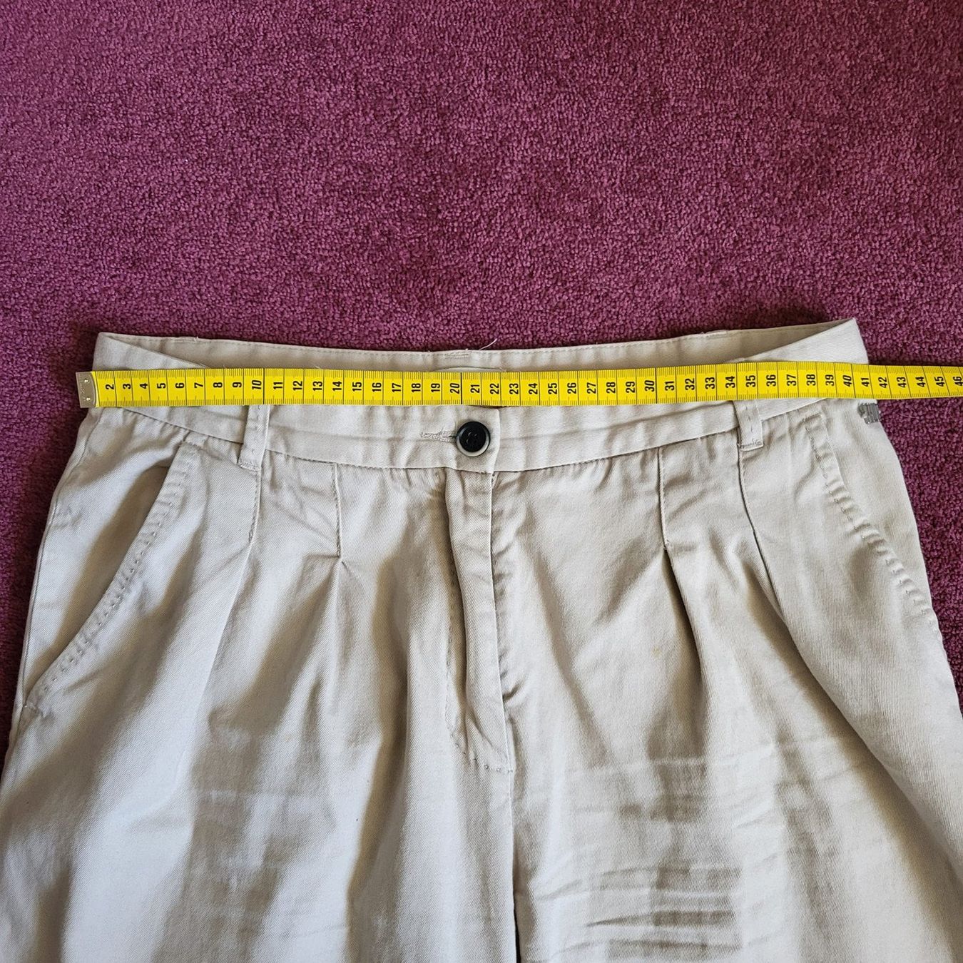 Khujo Pantaloni: KHUJO Stoffhose beige Gr. 40/L – Usato da Au SG venduto da SElena89 1