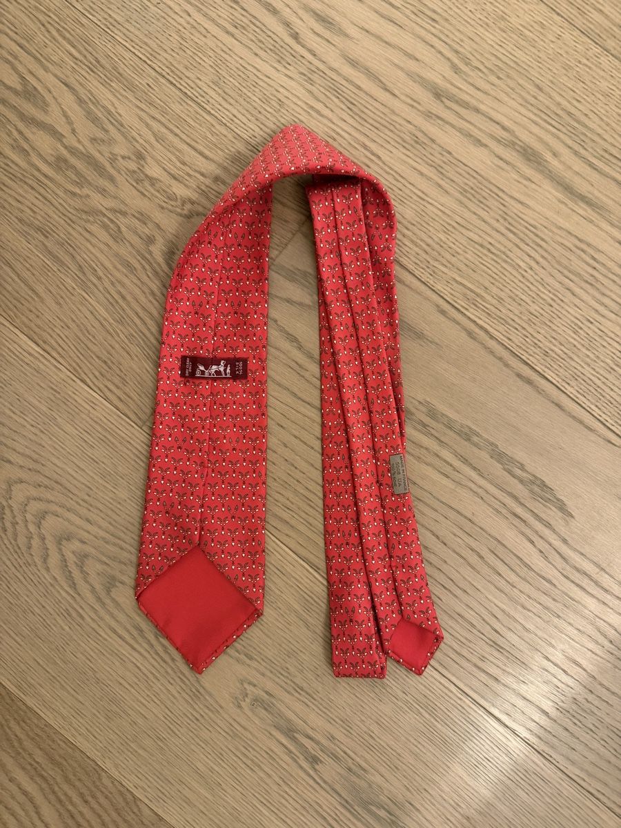 Hermès Cravatte:  Cravate Hermes rouge – Usato da Tannay venduto da mic_5gvv 1