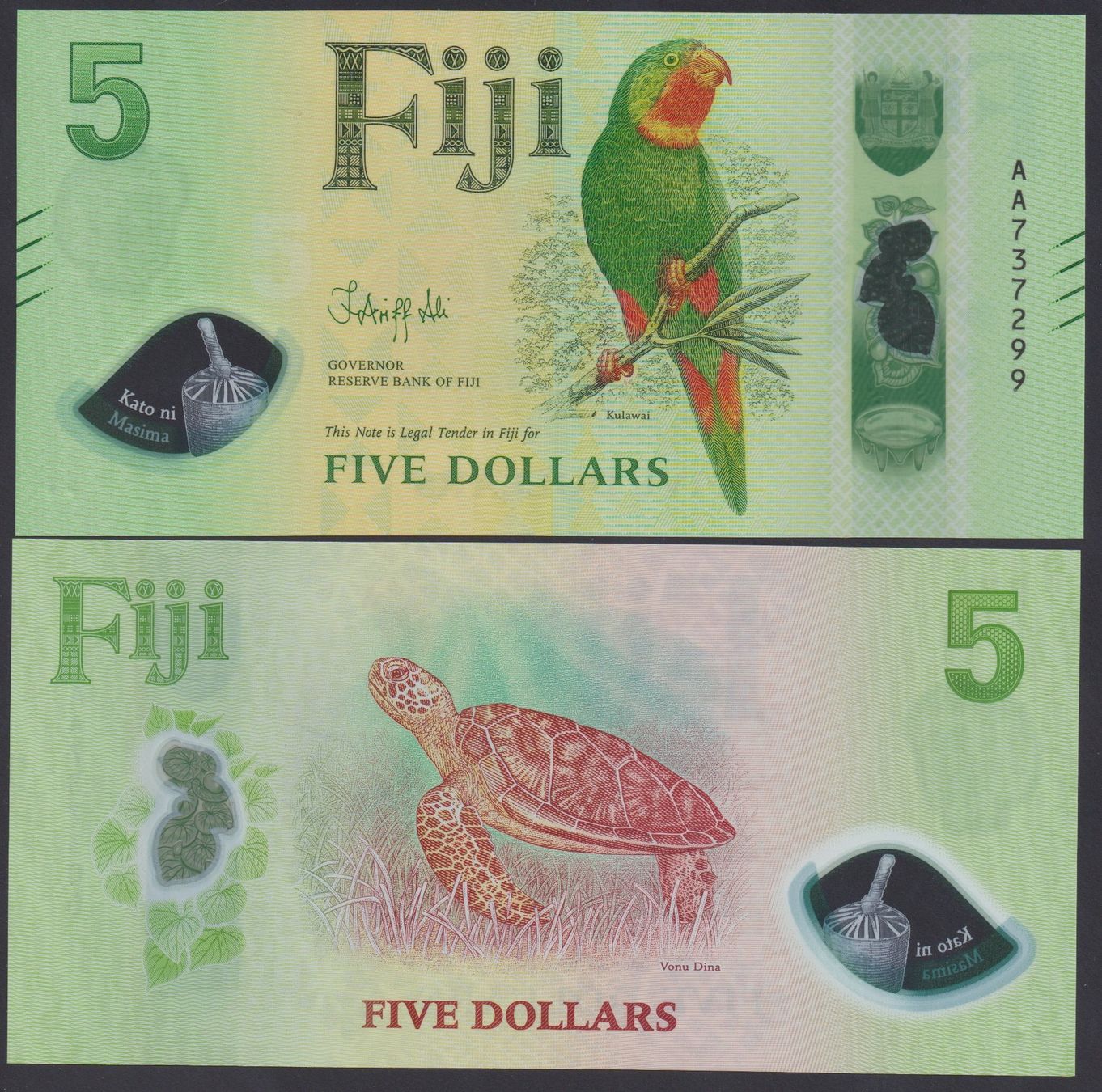 Billets de banque: Fiji 5 Dollars UNC (2026) – Neuf (Voir description) à Naters par Radman