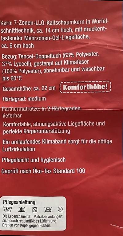 Materassi: Matratze 200 x 90 – Usato da Biel-Bienne venduto da Only3 1