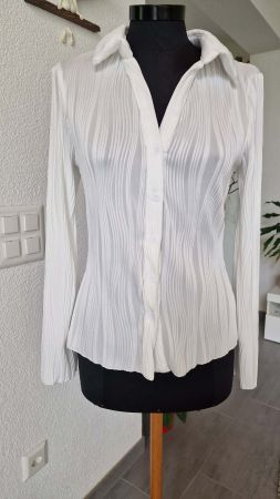 Elegante weisse Bluse von Shein in Krinkel Optik NEU