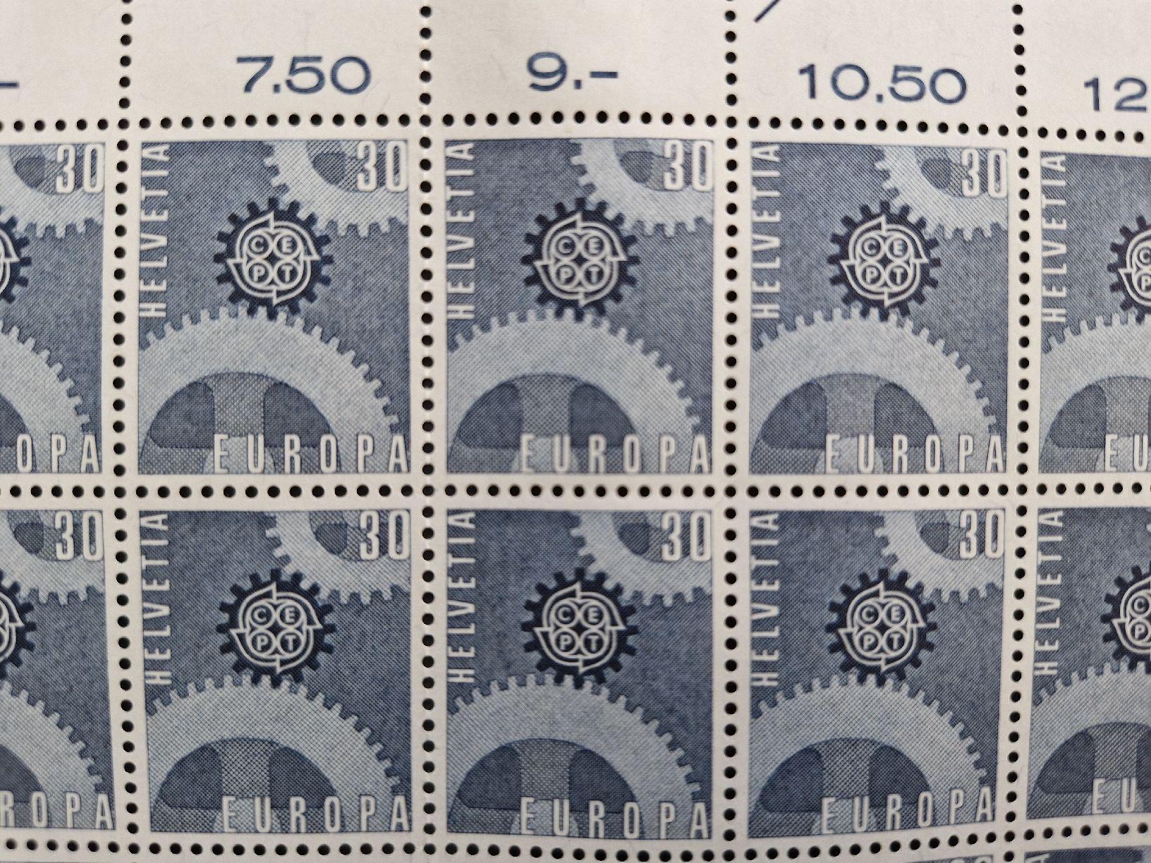 Alle Briefmarken: Briefmarkenbogen Helvetia Europa Cept 30 Rappen postfrisch – Neu (gemäss Beschreibung) aus Frauenfeld von Kasico 3