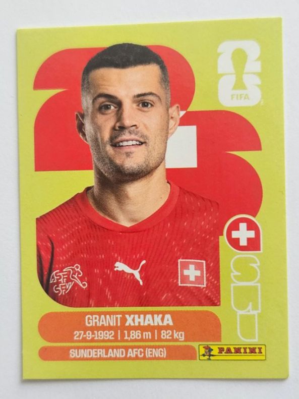 Panini Carte collezionabili: Panini 2026 Granit Xhaka SUI 9 – Nuovo (secondo la descrizione) da Malans GR venduto da Ovi83