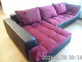 Polstergarnitur Rob_Puls Black C209_New Lucca Plum P713