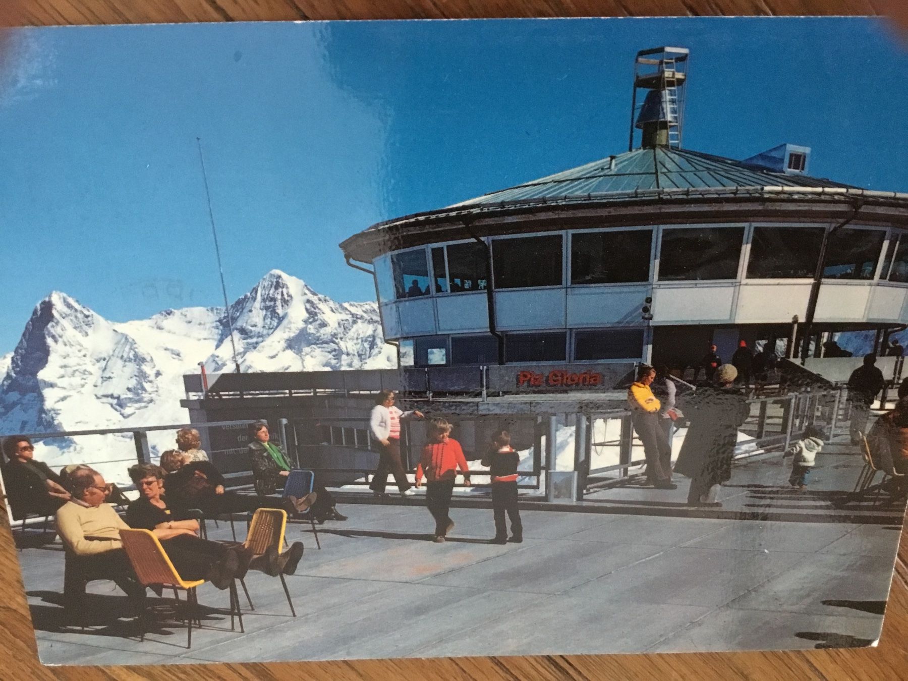Ansichtskarten: Originale Ansichtskarte Piz Gloria Schilthorn 007 – Gebraucht aus Thierachern von sweden08