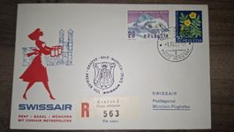 Swissair Genf - Basel - München 01.06.1962