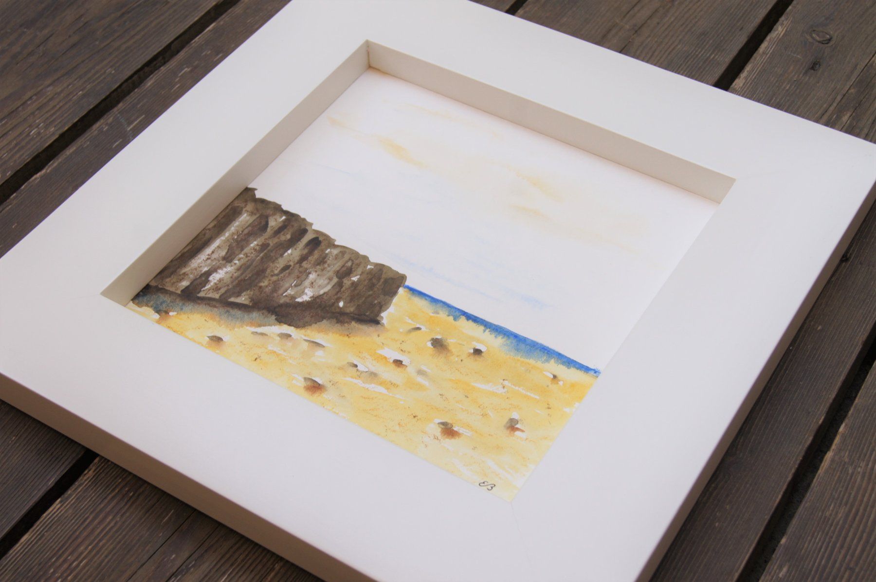 Dipinti: Aquarell: Felsen am Strand – Nuovo (secondo la descrizione) da Fribourg venduto da erw_68dx 1