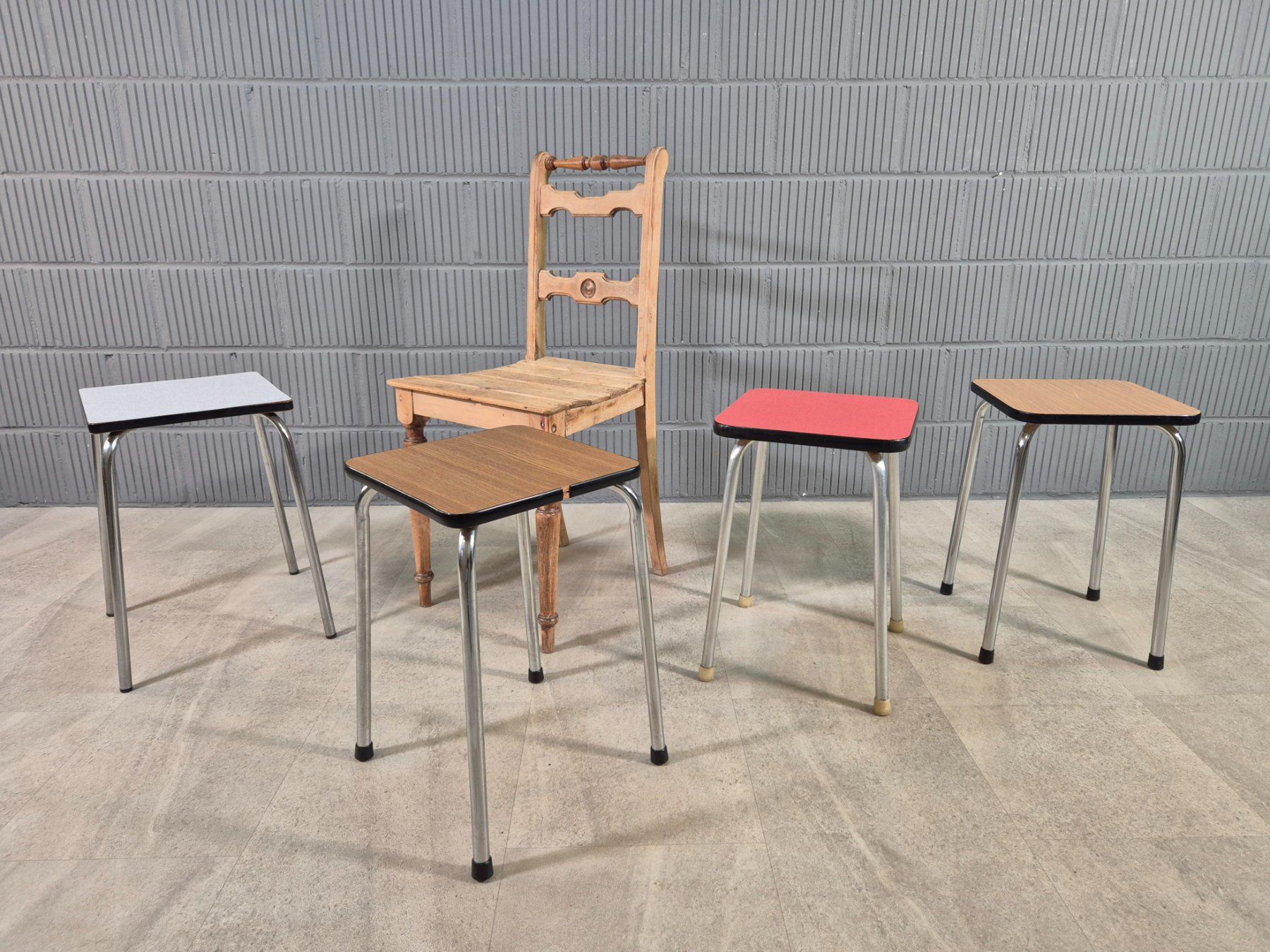 Hocker: 1970 Kelco braun Küchenhocker Tabouret Schemeli Hocker Stool – Gebraucht aus Nottwil von Wondewa-Shop 2