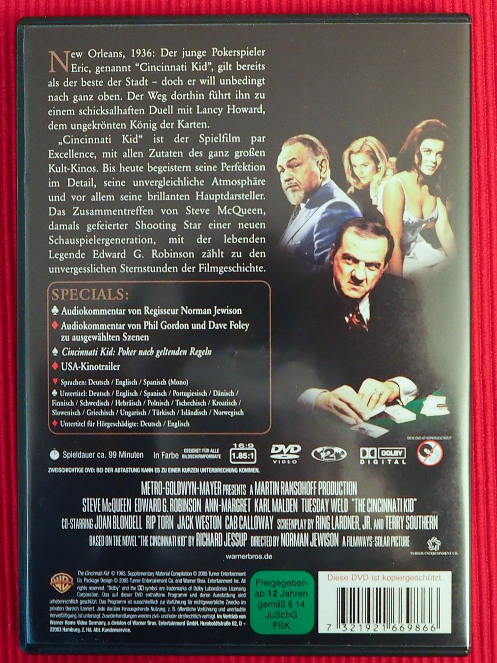 Tutti i DVDs: Cincinnati Kid / Steve McQueen / Rarität – Usato da Chur venduto da dluli 1