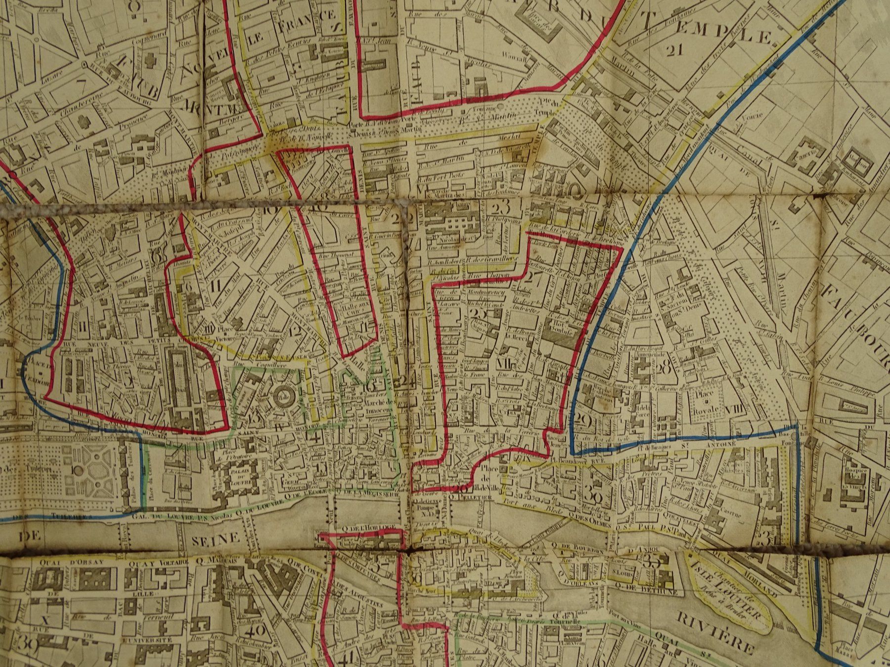 Incisioni: KARTE VON PARIS 1836 – Usato da Grüningen venduto da Kartensammler 6