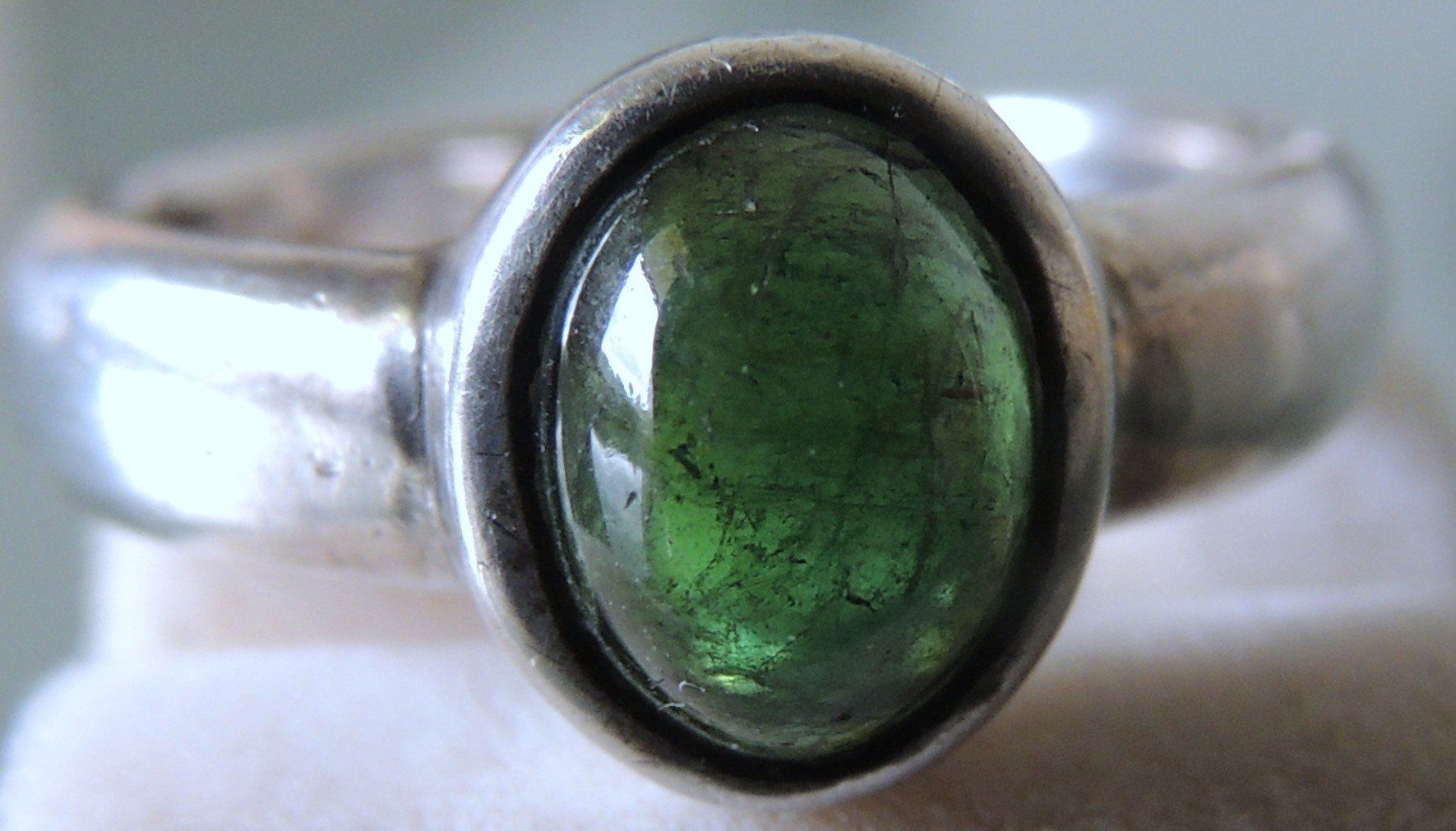 Anelli: Turmalin Silber 925 Fingerring Gr. 53 – Usato da Waldenburg venduto da schaller707