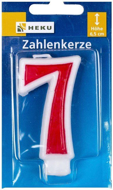 Candele: Zahlenkerze 6.5 cm 7 – Nuovo e nell'imballaggio originale da Oensingen venduto da Liquidations-Shop