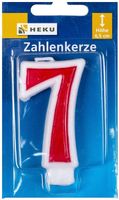 Zahlenkerze 6.5 cm 7