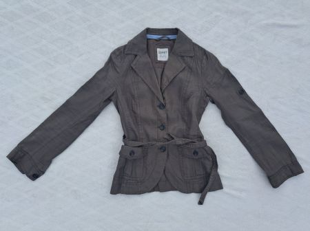 Esprit Damen Sommerjacke Gr. 34 Leinenjacke