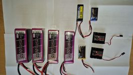 RC Akku Set TopFuel ECO-X 5000mAh und diverse Lipos