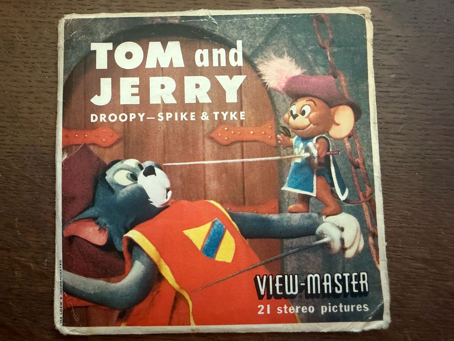 View-master Giocattoli: View-Master 3D: Nr. B 511 Tom + Jerry - Droopy - Spike&Tyke – Usato da Tegerfelden venduto da siebenmacky