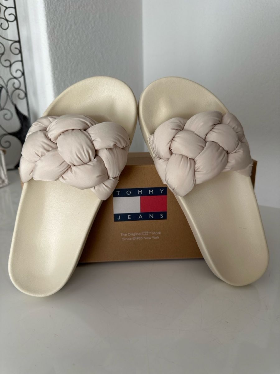 Tommy Hilfiger Scarpe da donna: Tommy Jeans Pantolette flach – Nuovo (secondo la descrizione) da Erlinsbach venduto da endryas
