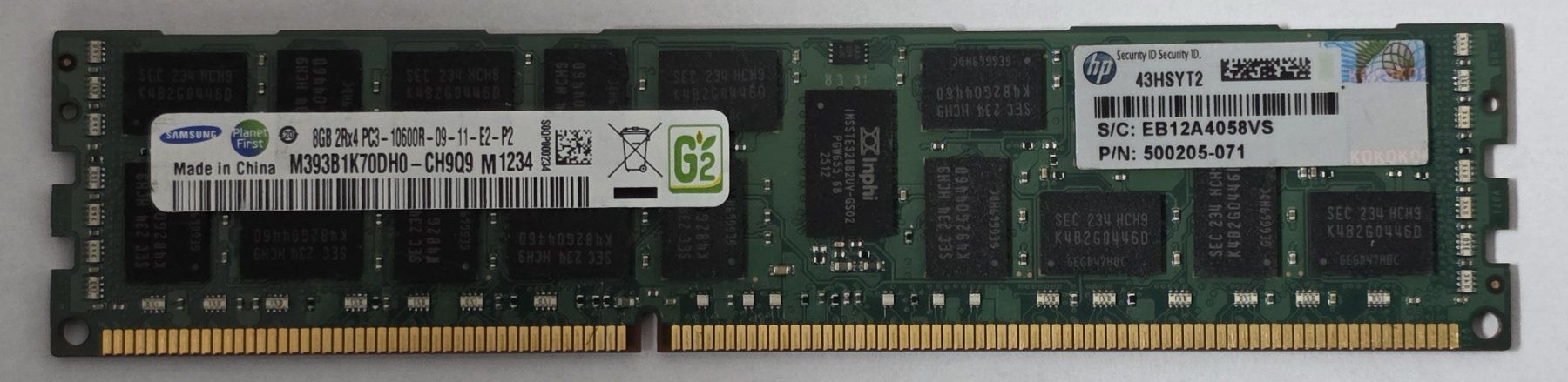 Samsung Memoria / RAM: Samsung 8GB RAM-Arbeitsspeicher – Usato da Mels venduto da Zeppelin08 1