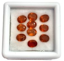 10x Kyanites oranges 5x4 mm 4.95 ct - Valeur 130.- Fr