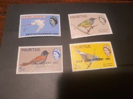 Maurice 4 timbres Oiseaux