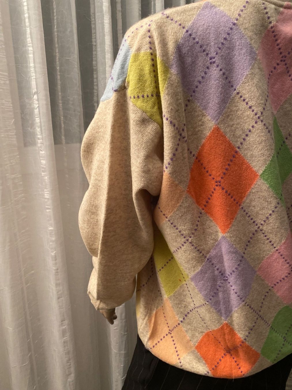 Benetton Pullover & Sweatshirts: Extravaganter BENETTON Rhomben Pullover, pastell, M/L – Neu (gemäss Beschreibung) aus Winkel von ferrari2022 8