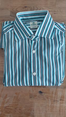 Luxus Shirt Borrelli Hemd Gr 40 handgefertigt Neu