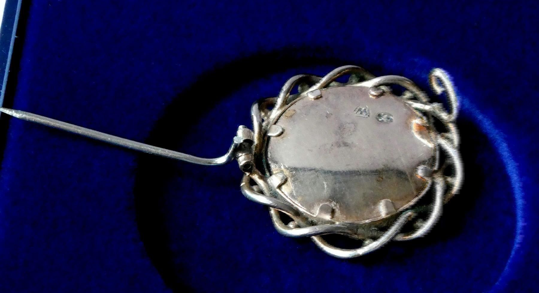 Spille & Fermagli: antike Brosche Bildbrosche Fotobrosche golden – Usato da Frauenfeld venduto da Astra13 8