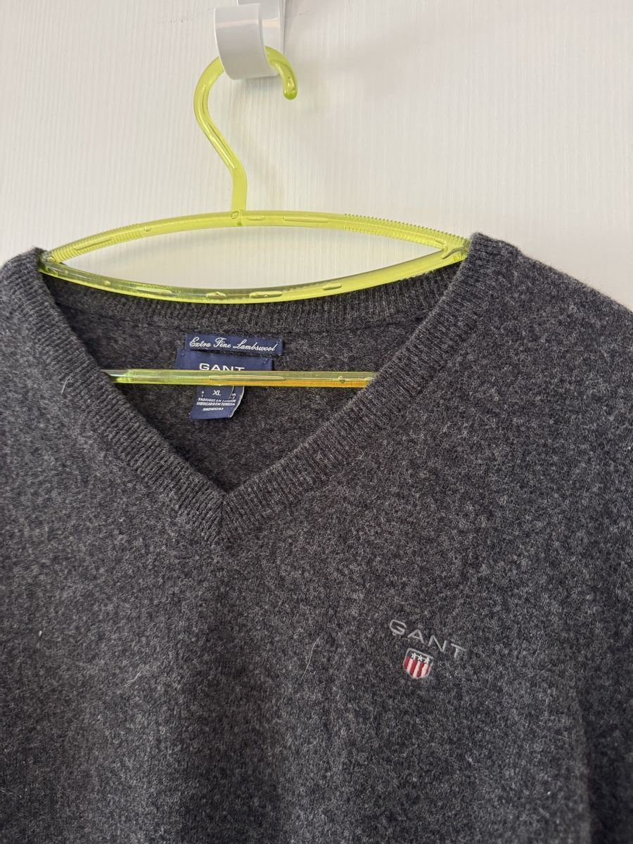 Gant Maglioni & Felpe: GANT Lambwool Herrenpullover, Grösse XL fit L, Pullover grau – Nuovo (secondo la descrizione) da Wetzikon ZH venduto da Jan_wojt 1