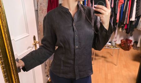Schicke Leinenbluse Max Mara Grösse 38/40 Braun Top Zustand