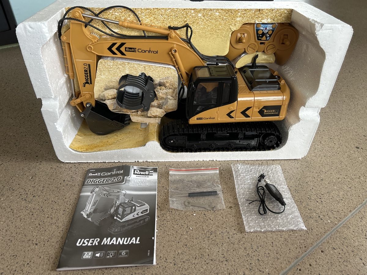 Escavatori: Revell Control Digger 2.0 ferngesteuert neuwertig – Nuovo (secondo la descrizione) da Zürich venduto da sampions 2