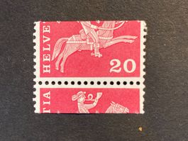 Schweiz 1960 Rollenmarke 20 Rp. pfr. Markenbild getr. 1925