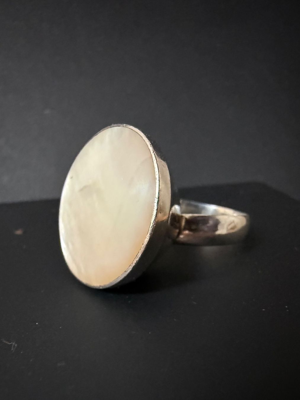 Ringe: Silber Ring mit Perlmutt 925 – Gebraucht aus Spiegel b. Bern von Rogger72 3