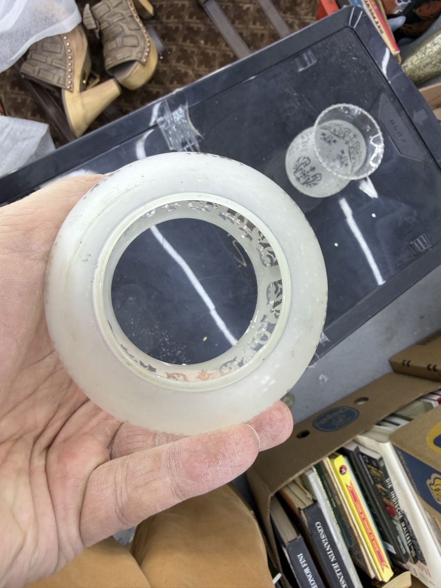 Paralumi: 2 Lampenschirme Glas Cloches verre – Usato da Wettingen venduto da NickInc 2