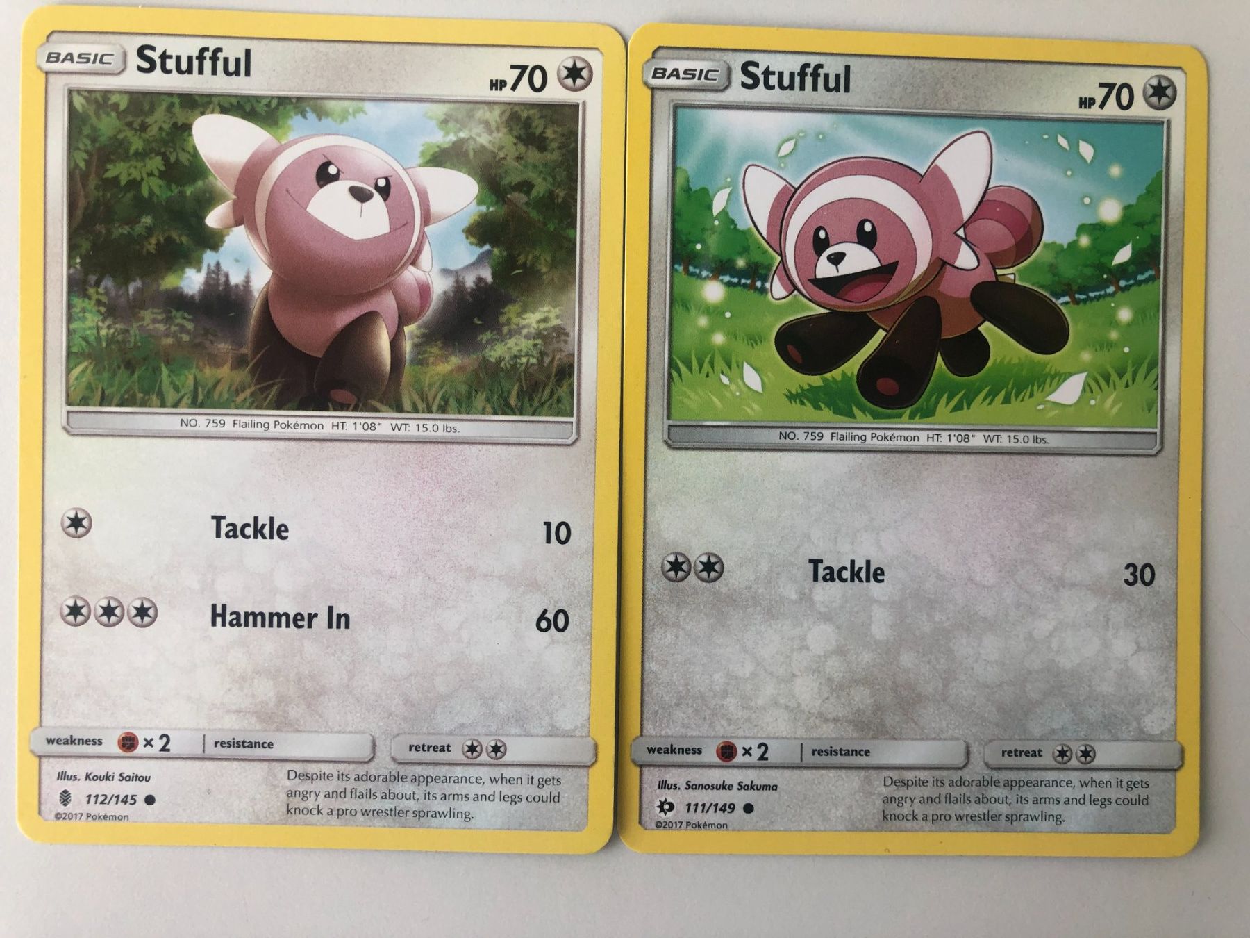 Pokémon Cartes à collectionner: Pokemon Stufful 111/149 - 112/145 – D'occasion à Bassersdorf par sammelfloh