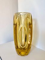 Vase Lens en verre ambré par Rudolf Schrötter