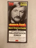 Konzertplakat James Last 1977 Zürich (Plakat hat Falze)