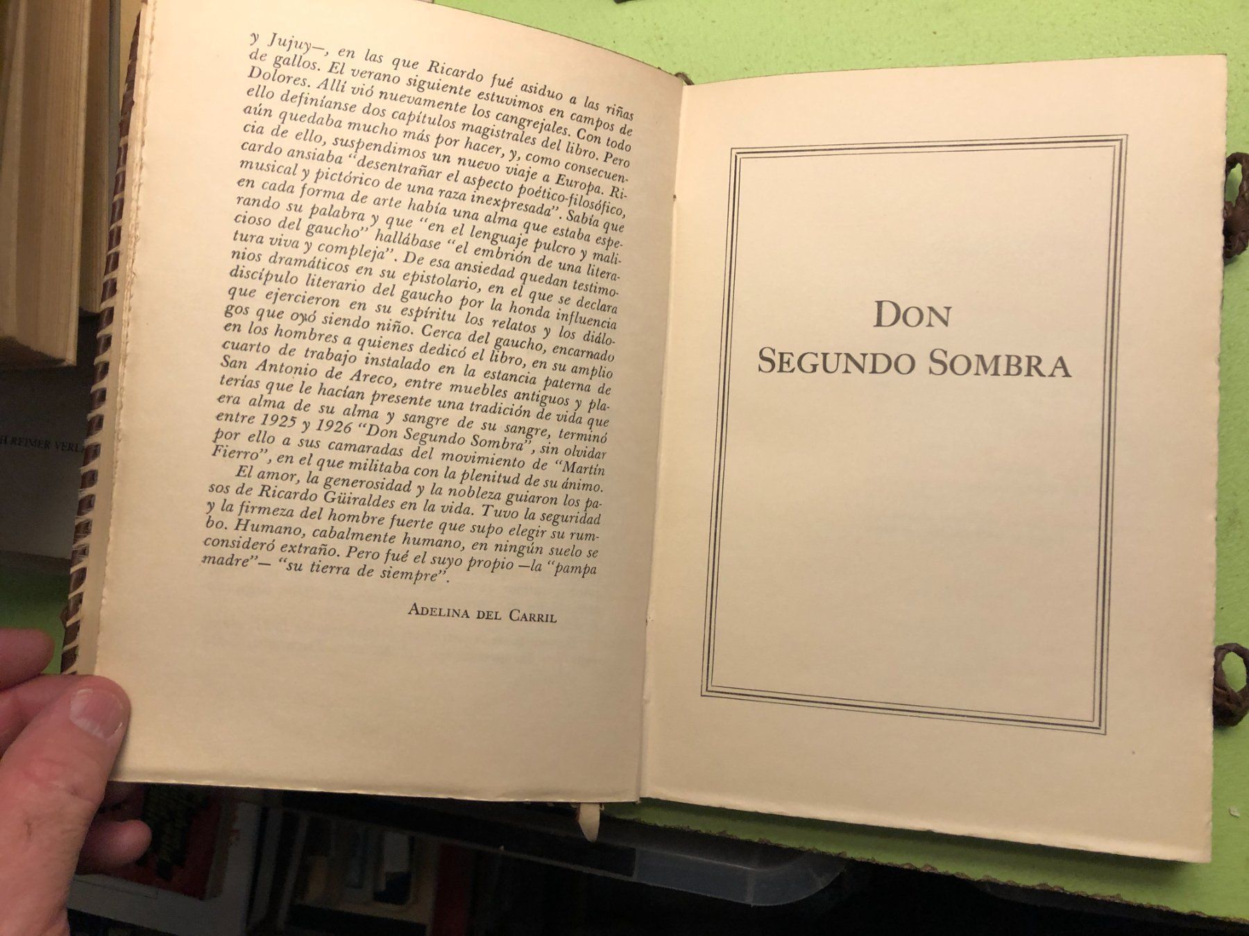 Bücher: Ricardo GÜIRALDES: DON SEGUNDO SOMBRA – Gebraucht aus Zürich von allp 4