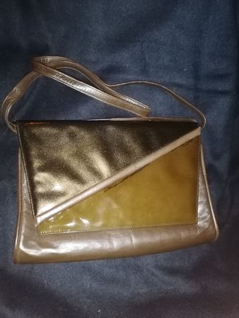 Beppe Sacco vintage Ledertasche Schultertasche Braun,
