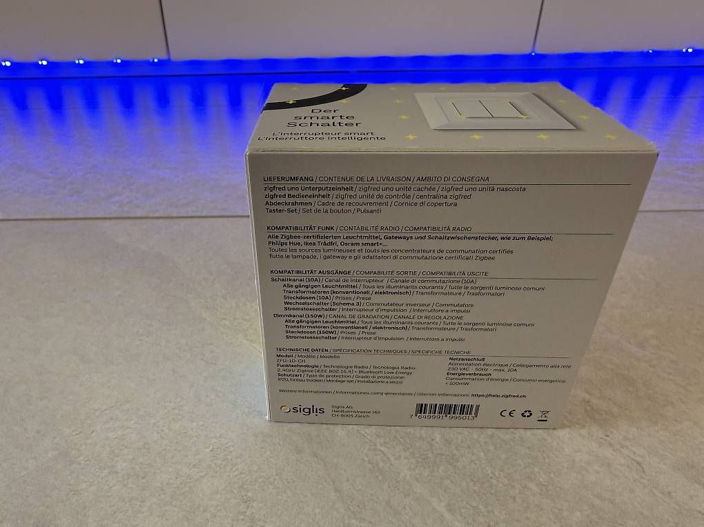 Interruttori: Zigfred uno Smarter Zigbee Schalter – Nuovo e nell'imballaggio originale da Ettenhausen TG venduto da 7haus2011 4