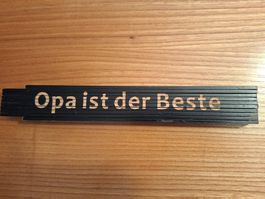 Meter, Zollstock, Handwerker Meter 2Meter. Opa ist der Beste