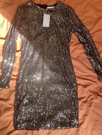 Neues Mango Paillettenkleid Abendkleid, Gr. M, festlich
