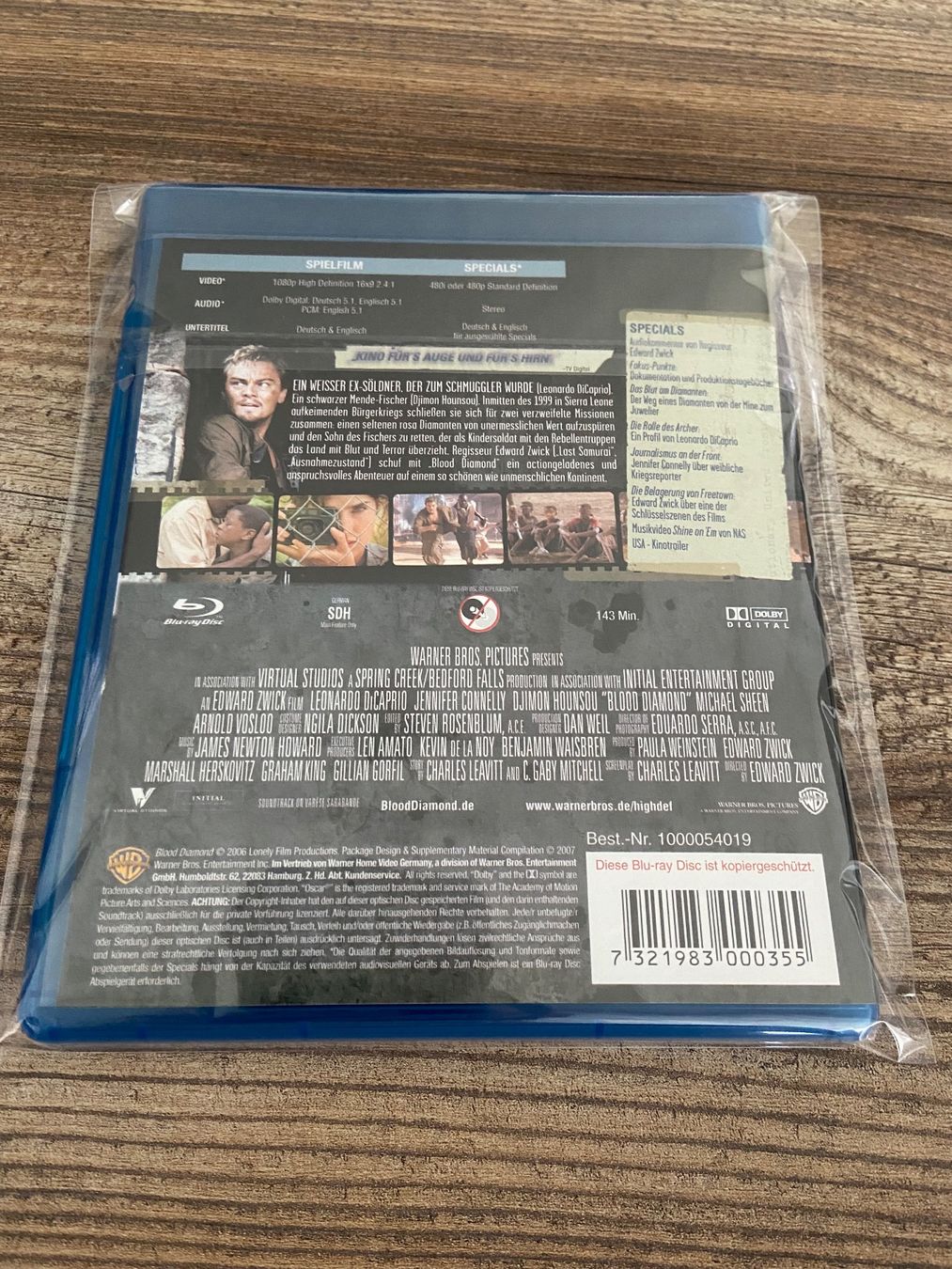 Tutti i DVDs: BLOOD DIAMOND Blu-ray Top Zustand – Usato da Hasle LU venduto da P89erni01 1